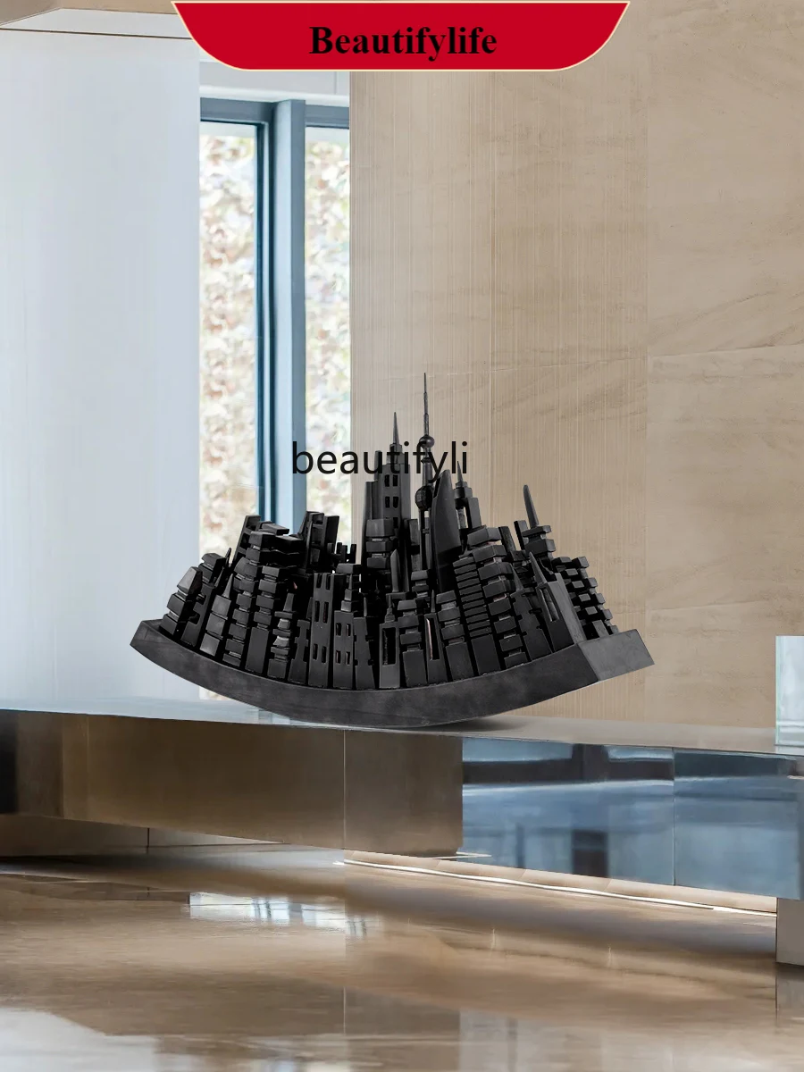 

F132 Abstract Wood Carving Floor Ornaments Sales Center Hotel Sample Room Entrance Decoration Sculpture Artwork