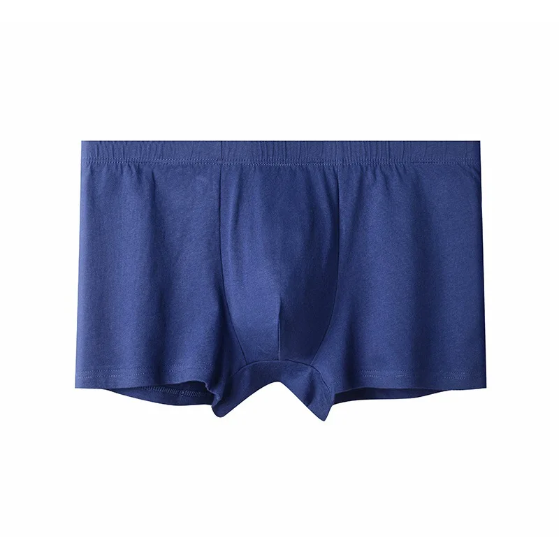 Men  Dad Boxer BriefsPure Cotton Underwear  Flat Angle Boxer Briefs Middle Aged Elderly Loose Large Size Mid Waist Cotton Shorts