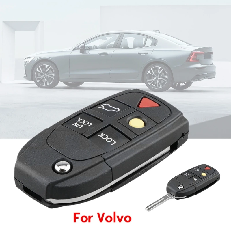 

Lightweight 5 Key Foldable Car Key Protector Trendy 5 Key Foldable Car Key Case Suitable for Various Car Models Durable D7YA