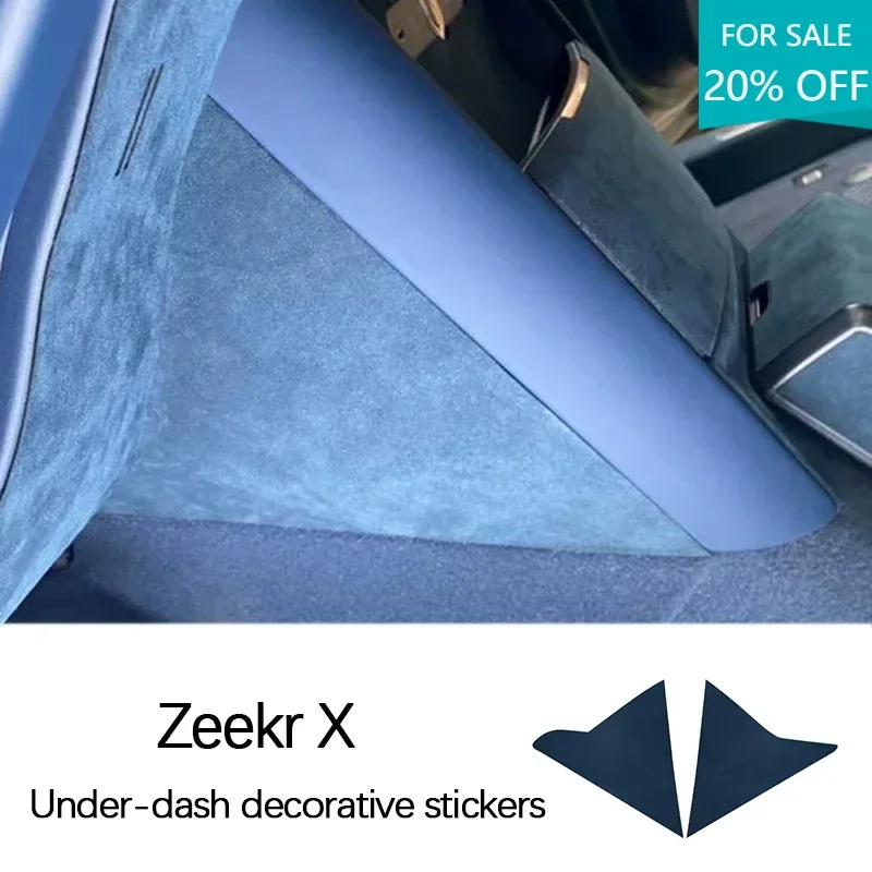 

Front Center Console Sides Alcantara Suede Protective Cover Stickers Interior Decorative Accessories Zeekr X 2023 2024
