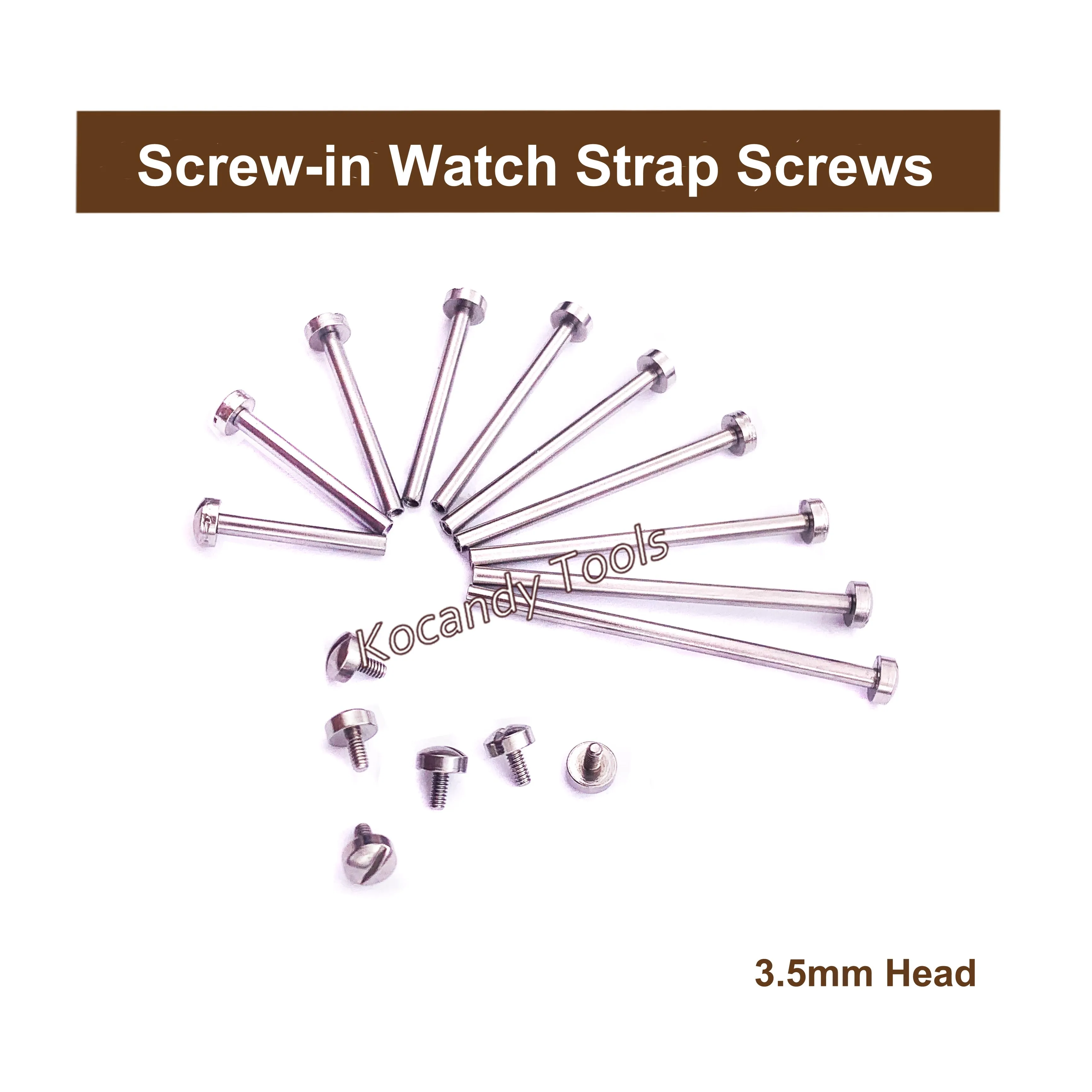 Screw-in Watch Strap Link  Tube Rod Lug Stem Watch Screw for Watchmaker Repair Tool Kits