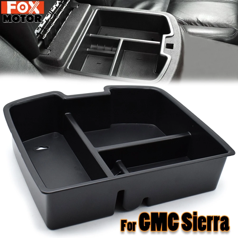 Center Console Organizer Armrest Storage Box for Chevrolet Avalanche 2007 - 2013 Suburban 1500 Suburban 2500 Tahoe GMC Yukon