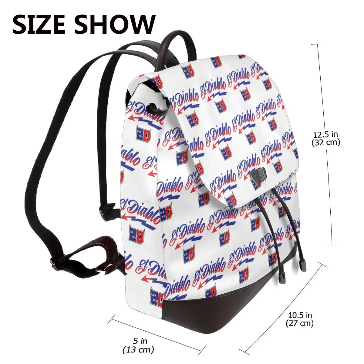 Fabio Quartararo El Diablo Bookbag School Student Bags Hiking Travel Daypack for Women Fashion Derma Backpack