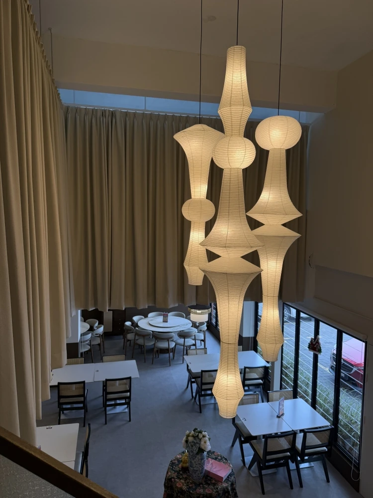 

Noguchi Yong medieval lamp Japanese style surprise quiet wind clothing store window decoration chandelier LOFT