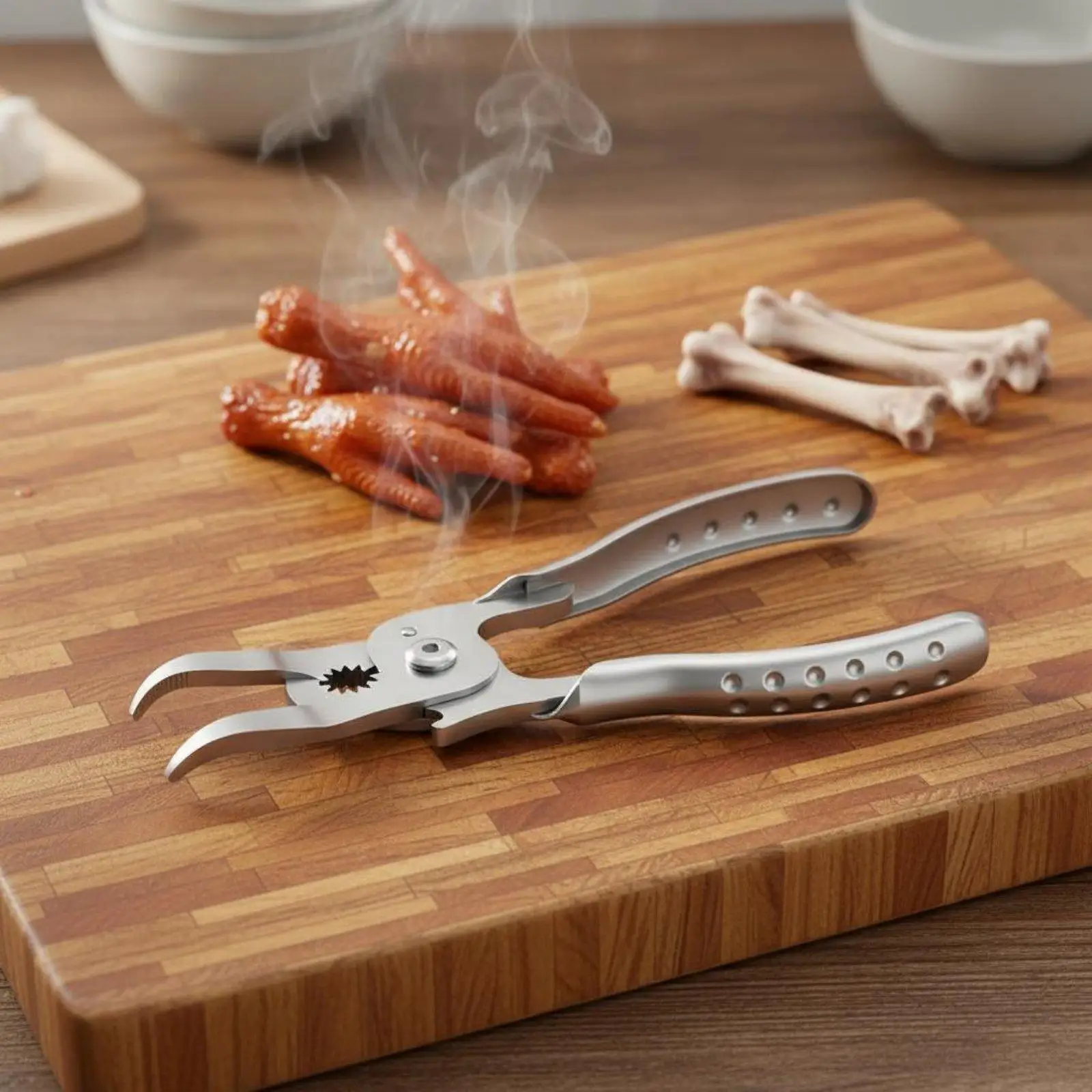 Deboning Pliers Kitchen Ladle Thickened Stainless Steel Poultry Bone Remover for House Cooking