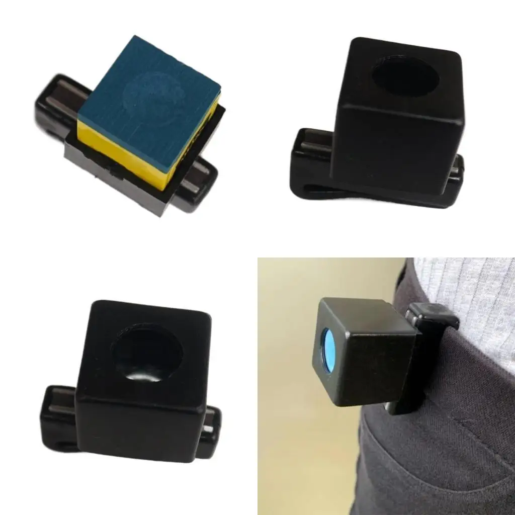 

R6FE Pool Chalks Holder with Belt Clip Billiard Chalks Case Portable Billiard Cue Chalks Box for Snooker Players
