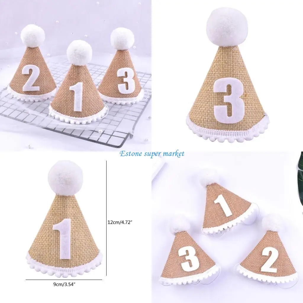 

090B Baby Girl Birthday Hat Lovely Birthday Party Headdress Party Props Decorations