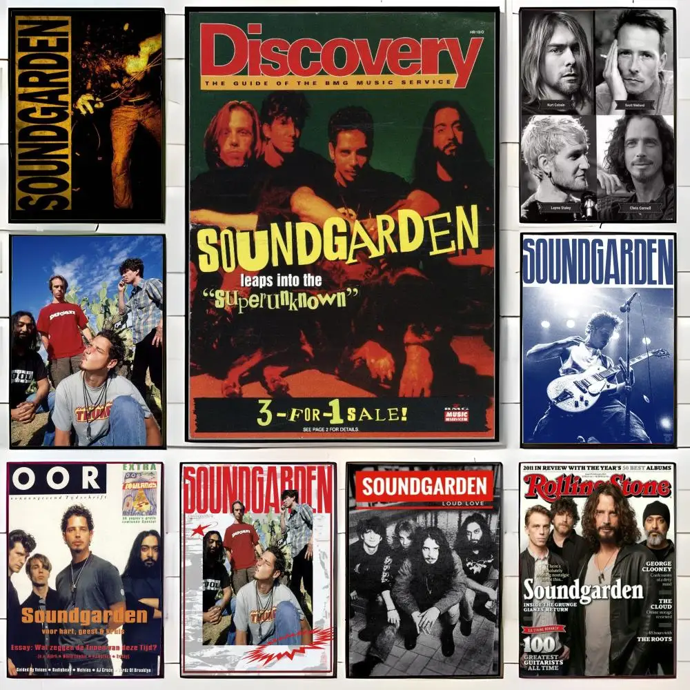 Póster de la banda S-Soundgarden, póster impreso para pared, Mural decorativo, decoración del hogar, regalo sin marco
