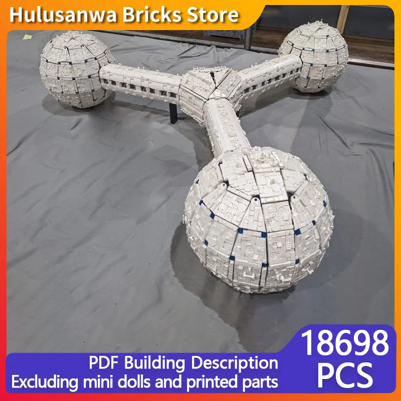 

Модель космической станции MOC, строительные кирпичи, военное оборудование, модульная технология, сборка, детские игрушки, костюм, подарки на праздник