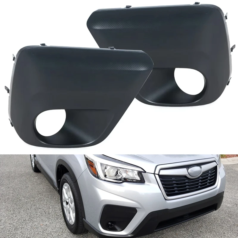 

Поп для Subaru Forester 2019 2020 2021, автомобильная противотуманная фара, передний бампер, чехлы из АБС-пластика, обрезка лицевой панели, отверстия, крышка противотуманной фары, аксессуары
