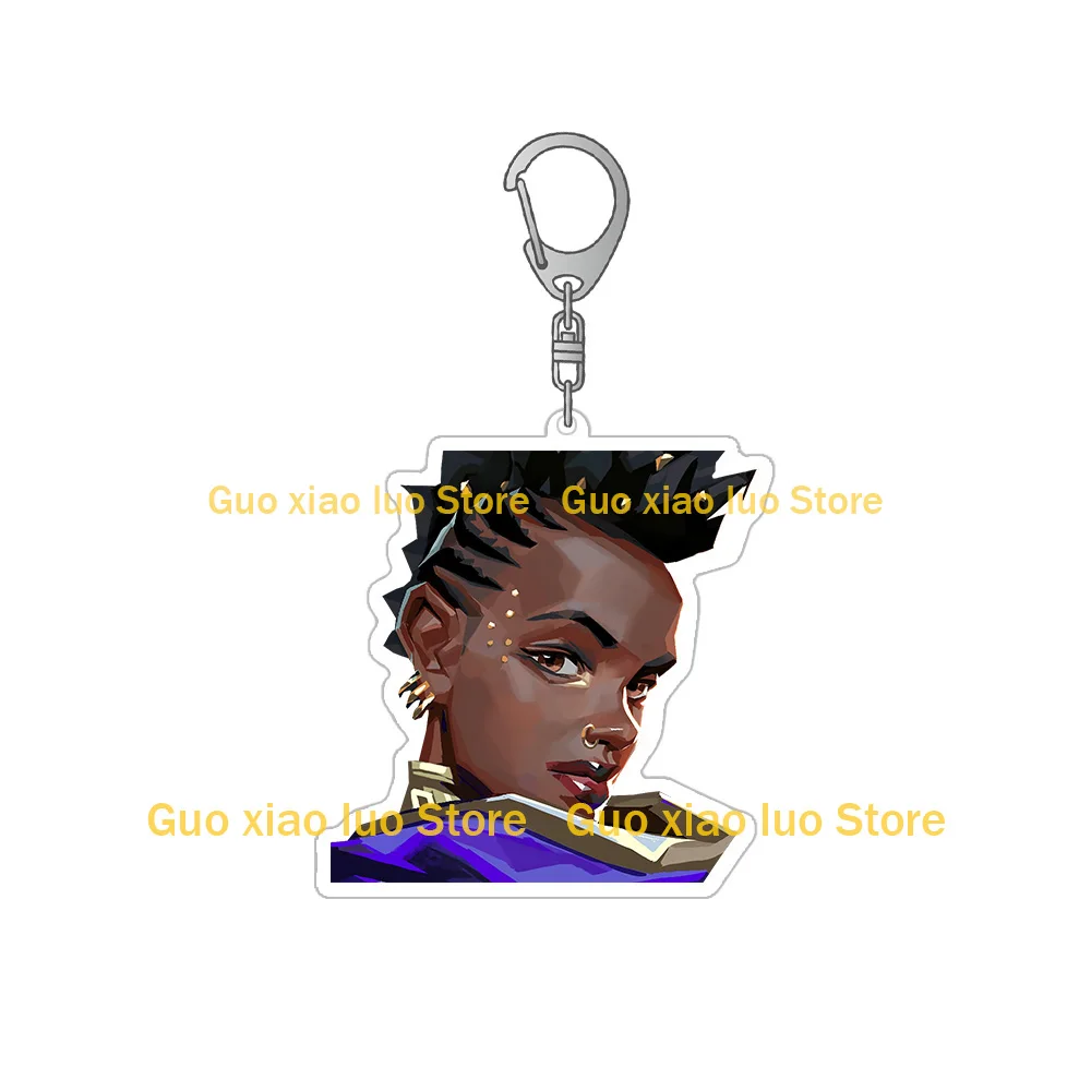 Guo Xiao Luo Valorant game character Jett Skye Killjoy Viper Raze Omen Astra Clove Neon Fade Acrylic keychain Bag pendant gift