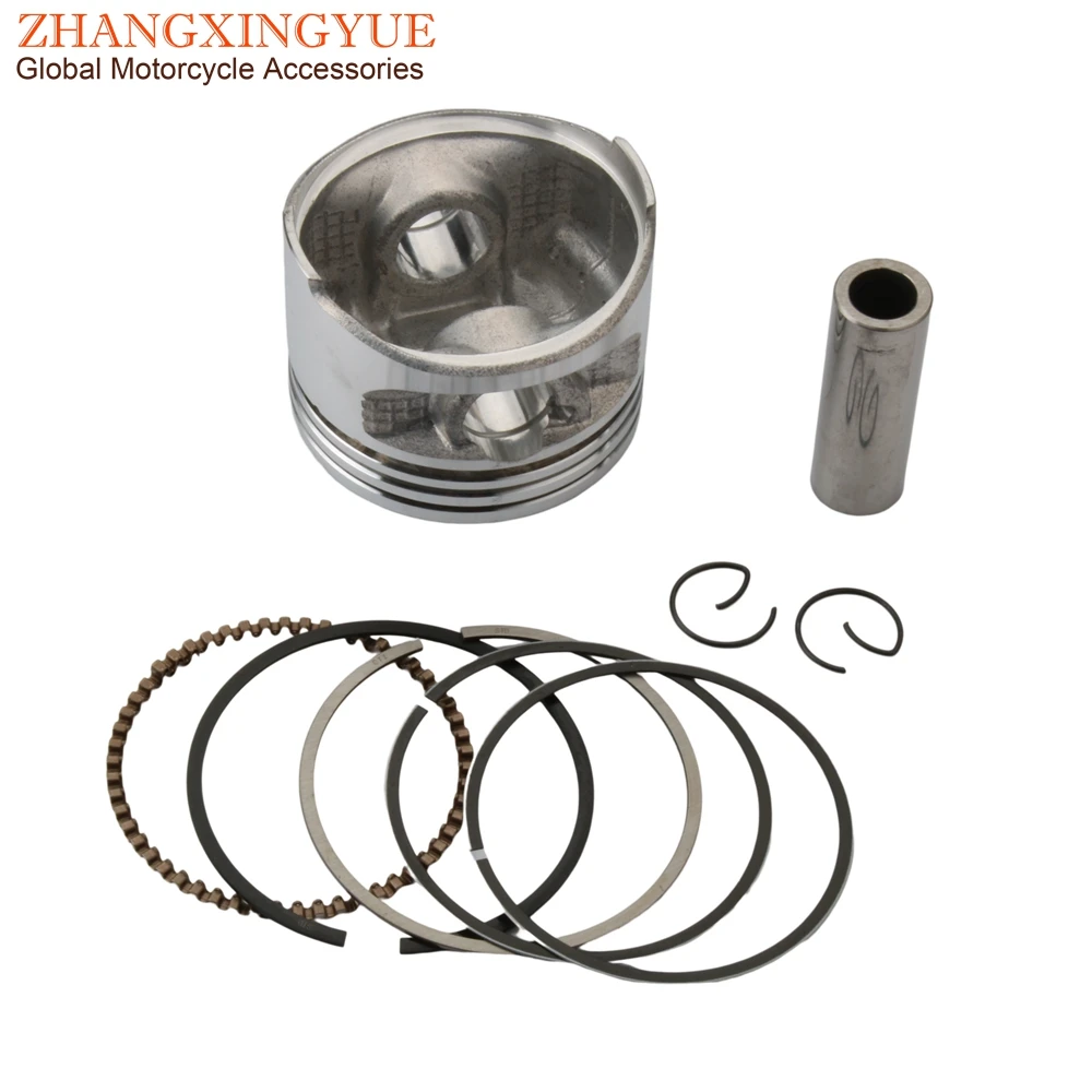 Motorcycle 57mm Piston Kit For Vespa Et4 Lx 125 Lxv S 125cc 2V 4T Scooter Engine Parts