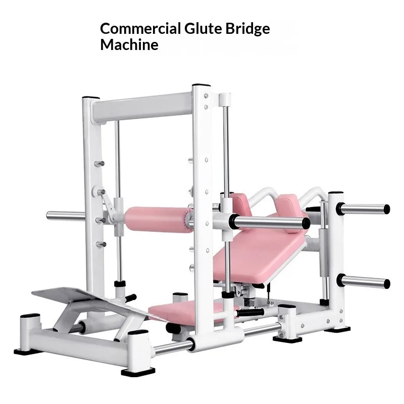 Commercial Grade Plate Loaded Hip Thrust Machine Heavy-Duty Steel 3D Glute Trainer Hip Bridge Abdominal Toning for Strength