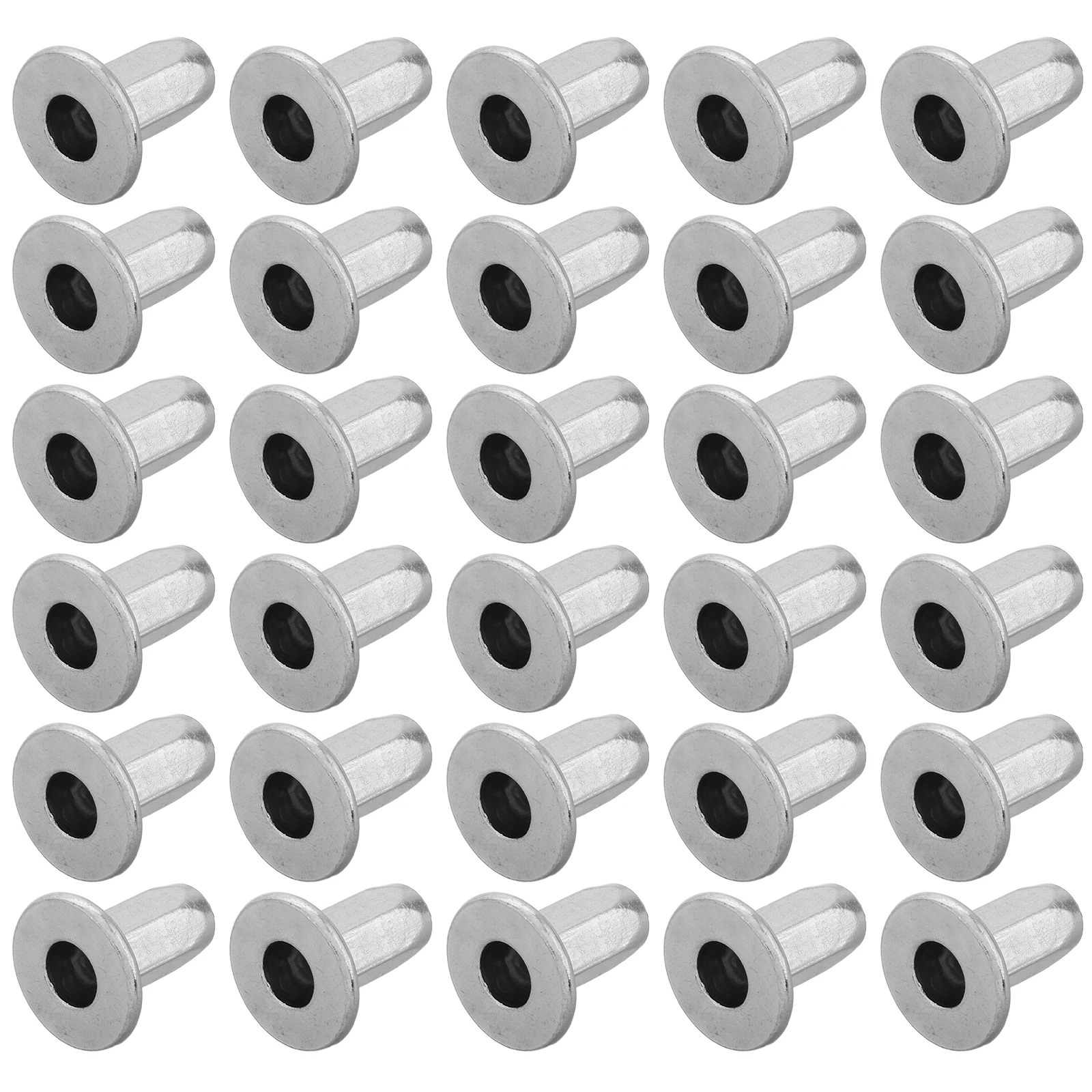 

100Pcs Steel Rivet Nuts Automotive Push Fasteners Car Bumper Clips License Plate Screws Secure Fit Easy Install