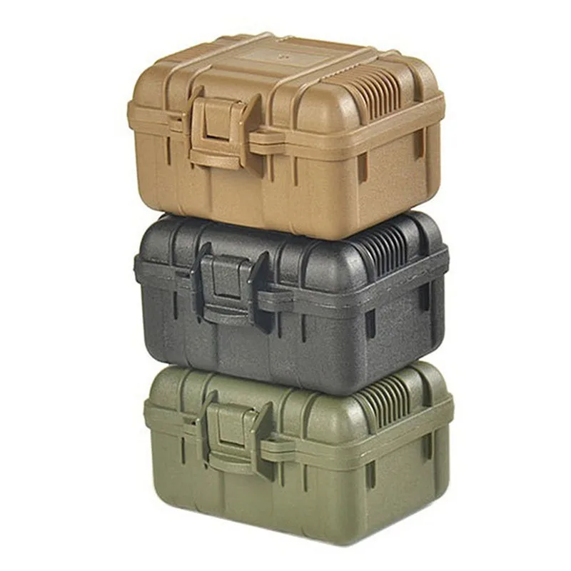 Plastic Small Tool box Waterproof Case Storage Boxes Safety Tool Storage For Mechanics Suitcase Organizer Hard Case Outdoor Port