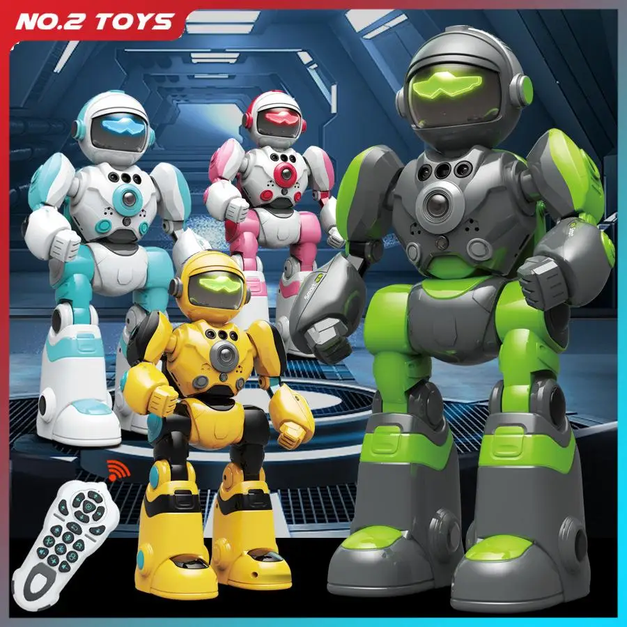 Intelligent Voice RC Robot Gesture Induction Programming Remote Control Robots Music Dancing Electric Robot Toys for Children