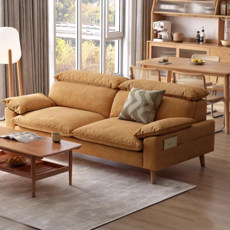 

Fabric Living Room Sofa Italian Designer Aesthetic Nordic Corduroy Couch Modern 3 Seater Woonkamerbanken Furniture Home