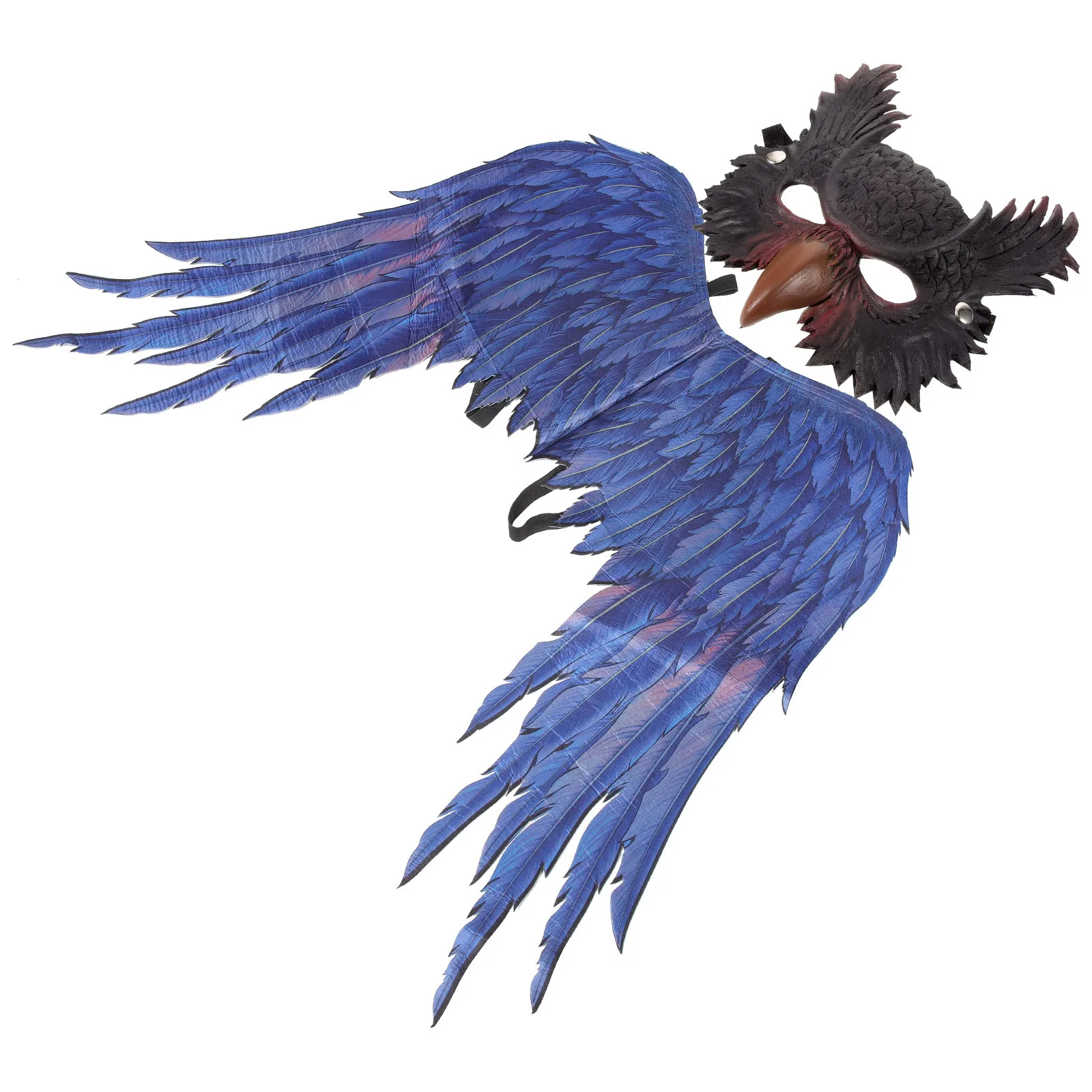 

1 комплект, маска совы, набор крыльев, уникальный костюм для косплея, легкие удобные товары для вечеринок, нарядное платье на Хэллоуин, необычный костюм совы