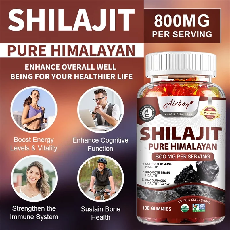 Shilajit Gummies 800mg - Promote Metabolism and Support Energy Health