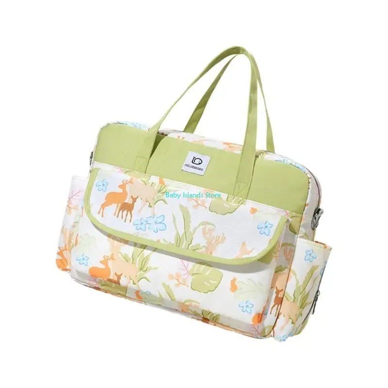 

K92D Modern Parent Friendly Diaper Bag Easy To Clean Fabric Mom Bag Multiple Pattern