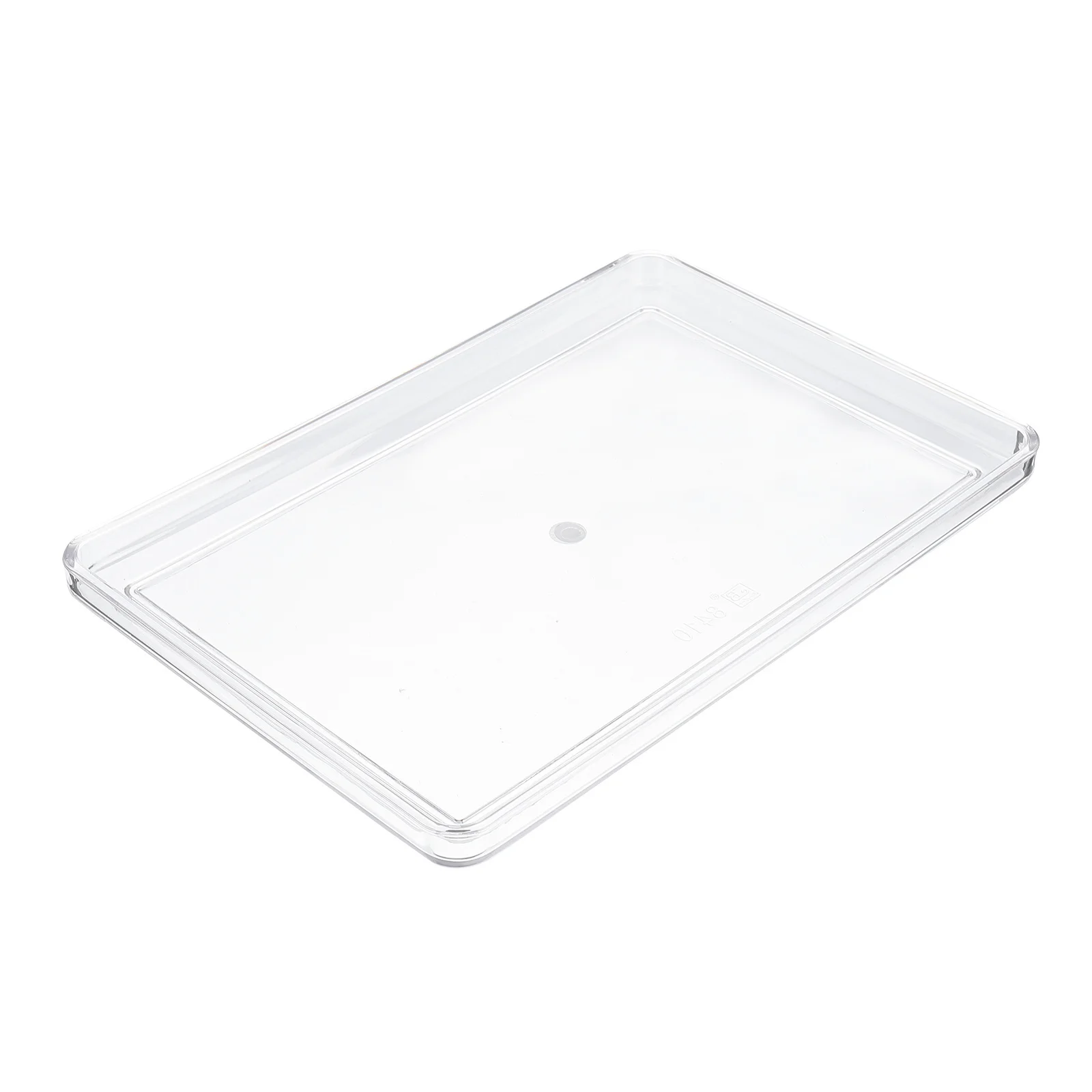 

1 pc Bathroom Towel Tray Transparent Acrylic Storage Plate Household Toiletries Organizer Simple Serving Tray Versatile Fruit