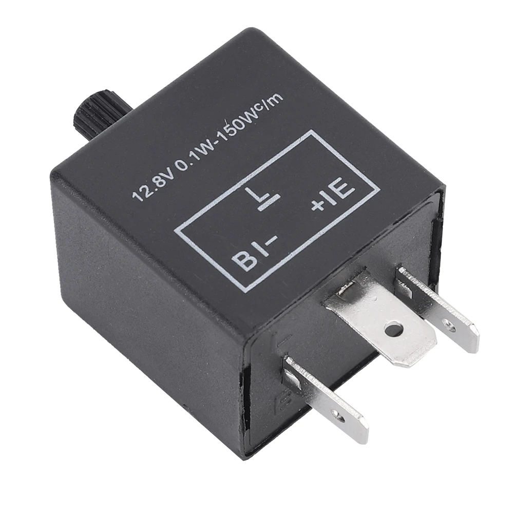 Car Flasher Relay CF14KT  3 Pins 12.8V 0.1W-150W  LED Turn Light Flasher Flash Relay for Car