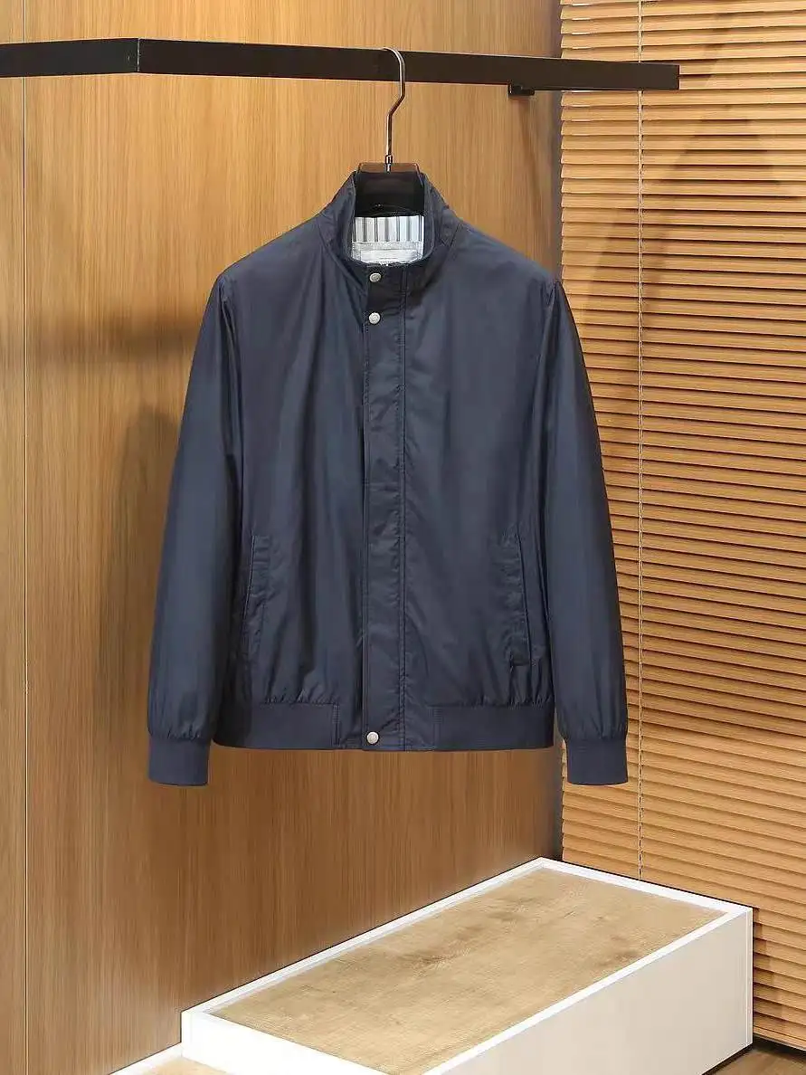 Italian BC spring new business simple casual old money style stand-up collar jacket jacket top trench coat slim fit