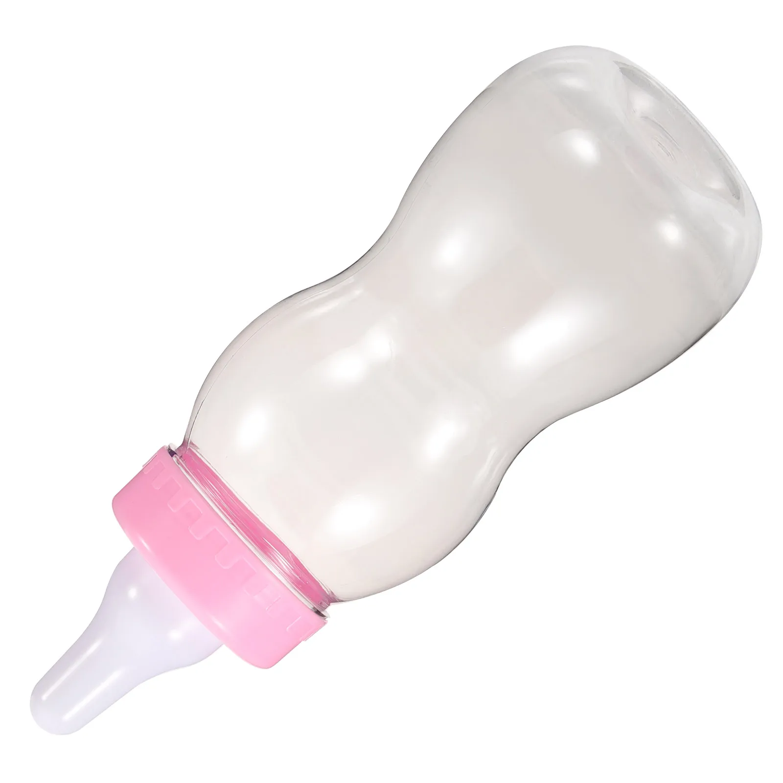 

Milk Bottle Piggy Bank Money Saving Pot Child Baby Pink Piggybank for