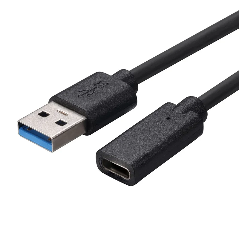 2m 1m USB 3.0 Male to Type-C Female Extension Cable 5Gbps Da