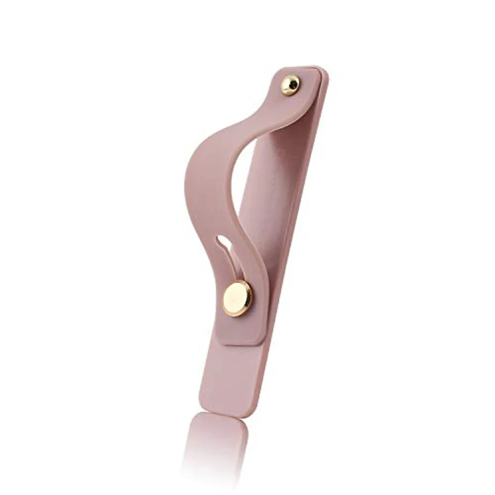 Polbandje, handband, vingergreep, mobiele telefoonhouder, standaard, push-pull, universele effenkleurige telefoonhouder voor iPhone en Xiaomi