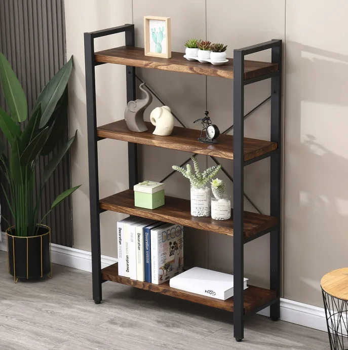 Detachable Iron Storage Rack for Tools Space-Saving Eco-Friendly Modern Design Black Office Organizer for Living Room Office