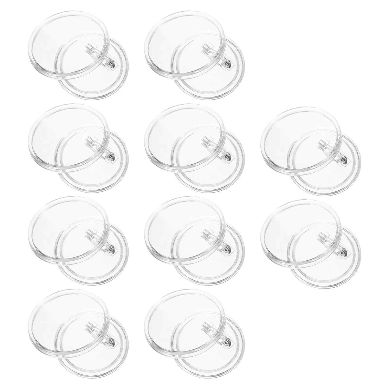 

10Pcs Acrylic Photo Badge Blank Button Pins DIY Making Supplies for Craft Gifts Souvenirs Accessories Photo Buttons