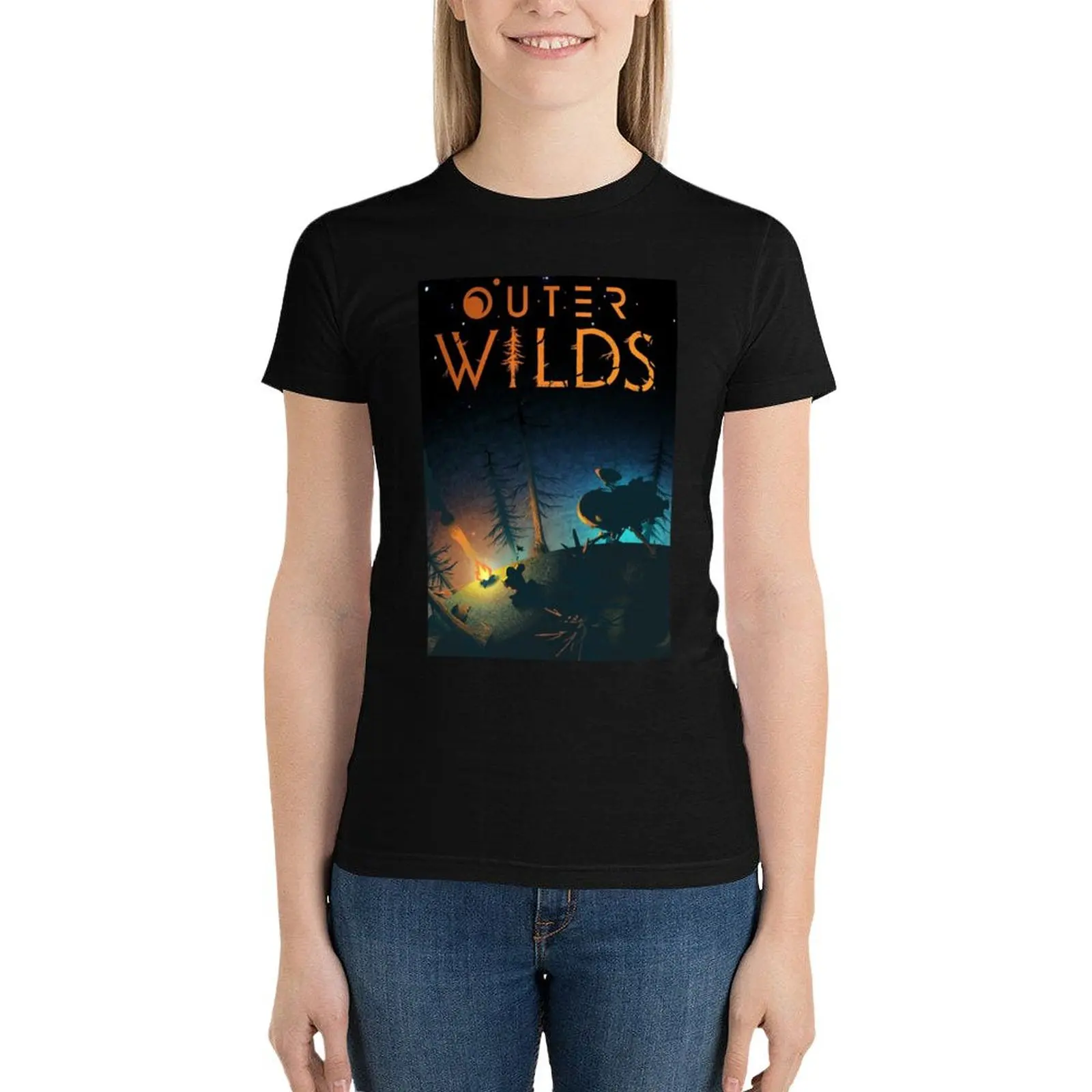 

Outer Wilds (2019) T-Shirt oversized summer top womans clothing