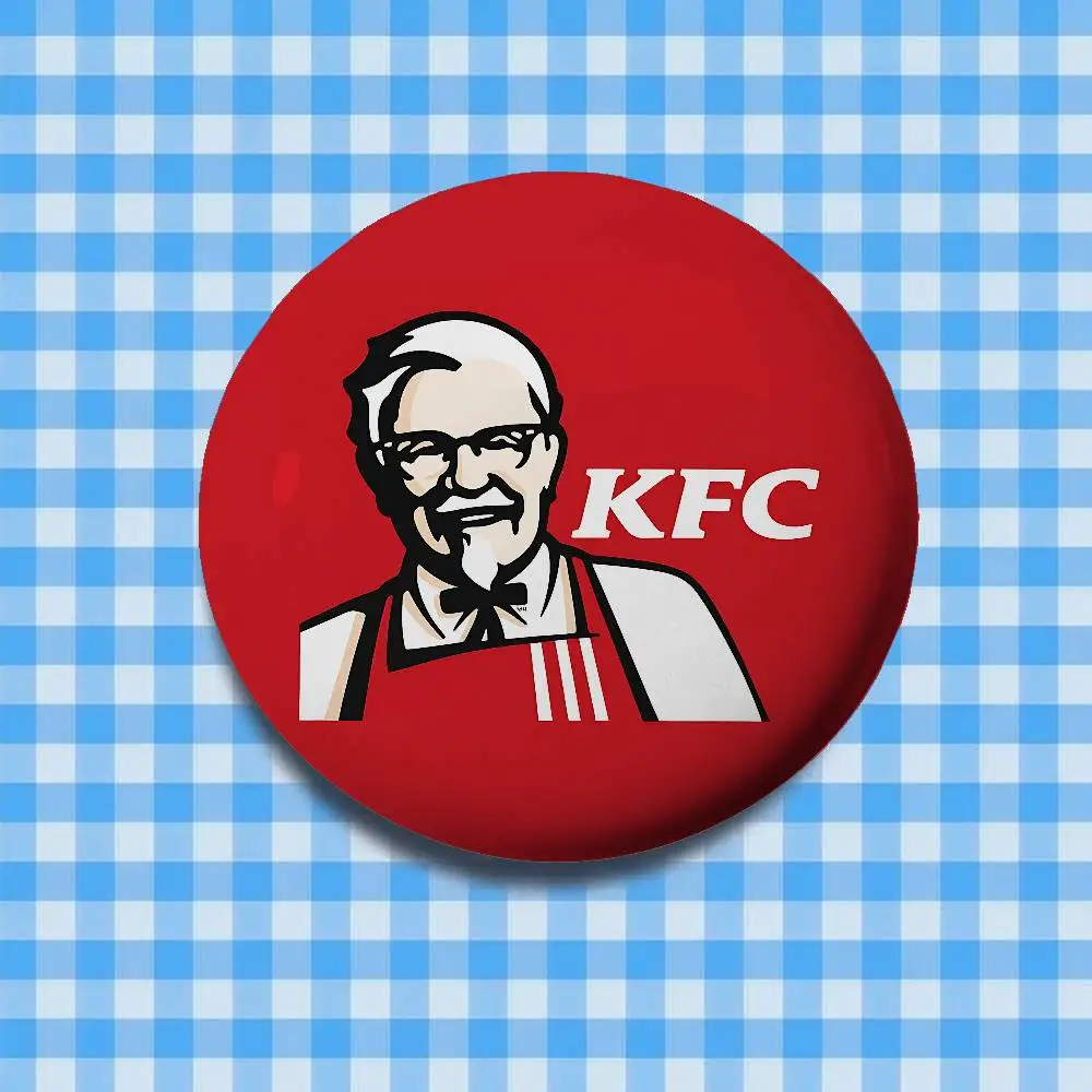 موضة K-kfc شعار دبابيس أنيقة حلية دبابيس رائعة شارة مستديرة حقيبة اكسسوارات مجوهرات هدايا #4