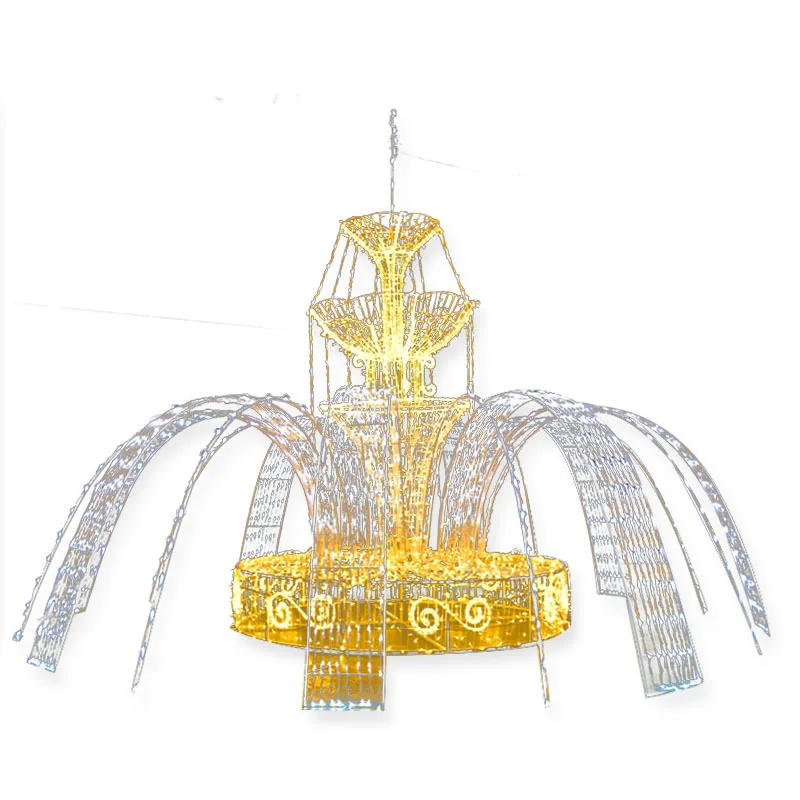 Outdoor large-scale characteristic landscape lights light carving special-shaped fountain lighting community park square scenic