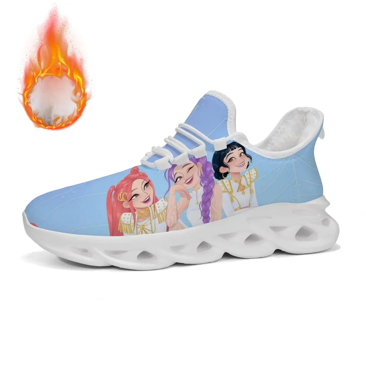 

Модная новая повседневная спортивная обувь большого размера на шнуровке с виртуальным персонажем команды Witch Hunter