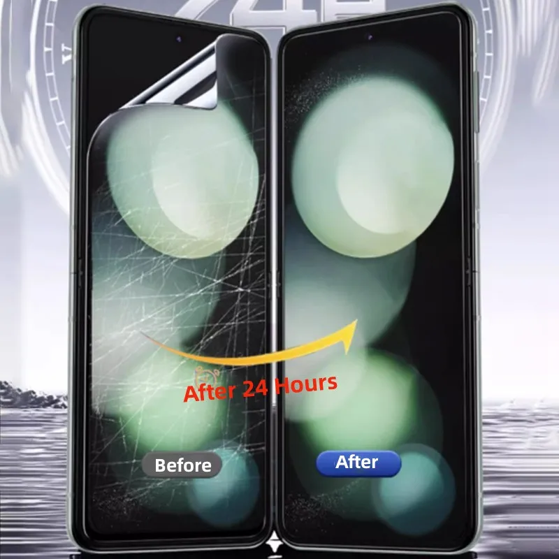 4in1 Hydrogel Film For Samsung Galaxy Z Flip 5 Front Back Screen Protector Glass for Galaxy Z Flip 4 ZFlip5 Flip5 Film Not Glass image 5