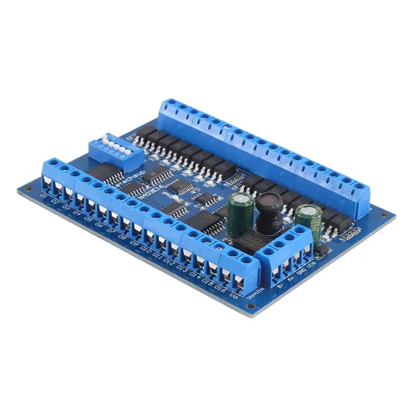 A42T-DC 12V 24V 16 Input 16 Output RS485 Remote Control Switch PLC IO Expansion Board Modbus RTU Module