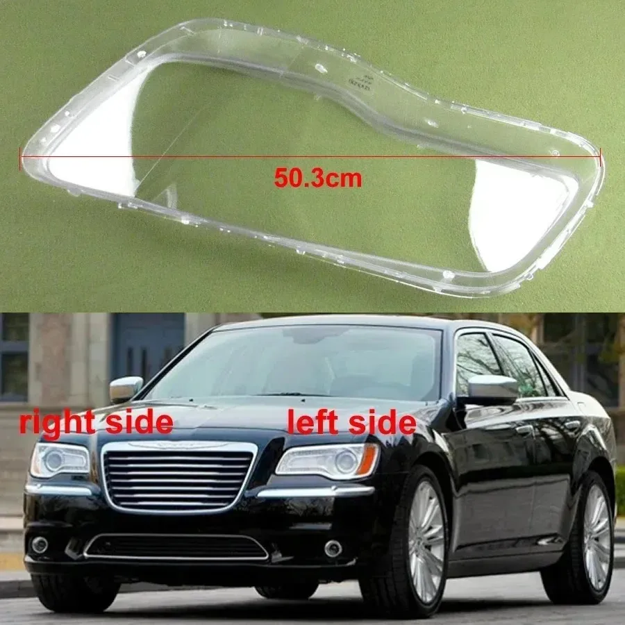

For Chrysler 300C 2012 - 2021 Headlight Shell Lamp Shade Transparent Headlamp Cover Plexiglass Replace Original Lampshade