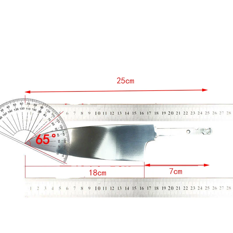 7 Inch Deba Knife Without Handle Single-edged Blade Mirror-face Cleaver Sashimi Slicing Sushi Ham VG10 Steel Kitchen Knife