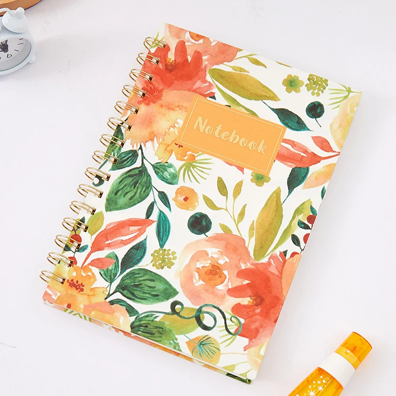 Student Office Notepad A5 Hawaiian Style Double Coil Binding Loose-leaf Notebook Stationery Gift