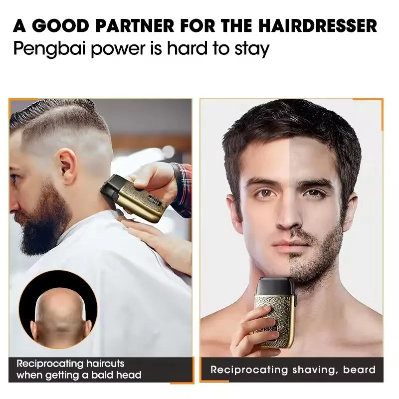 ماكينة حلاقة كهربائية للرجال ، ماكينة حلاقة محمولة ، جميع المعادن ، مقاومة للماء IPX6 ، 4D ، LK3010