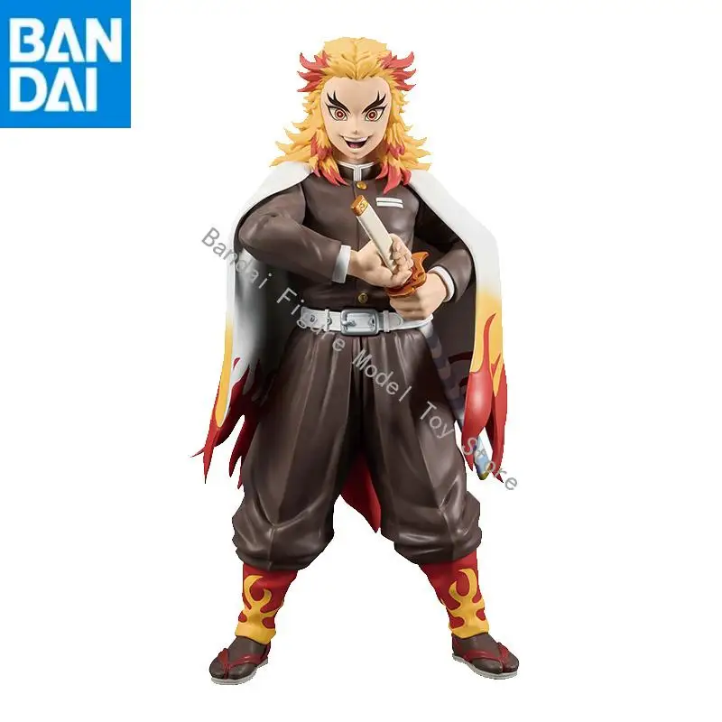 

BANDAI NAMCO BANPRESTO в наличии, оригинальная фигурка Demon Slayer Grandista Rengoku Kyoujurou, ПВХ, 24 см, модель, украшение для рабочего стола