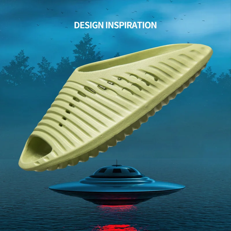 Large size outdoor men's slippers new personalized trend sandals men's beach shoes lightweight indoor and outdoor hole slippers view 3