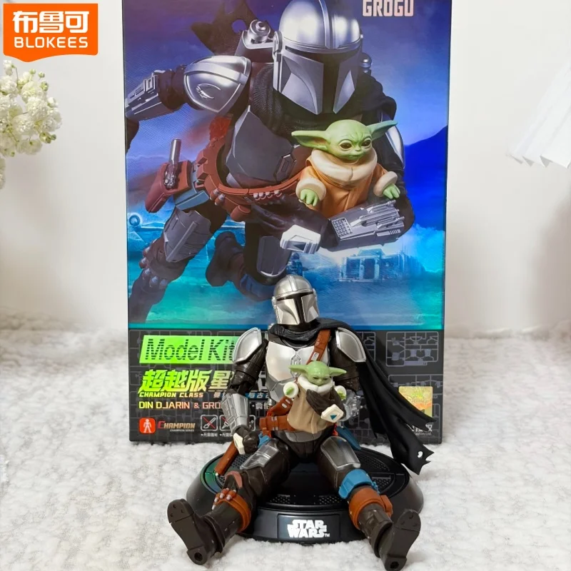 新しいブロキーズ-スターウォーズ-マンダロリアン-グローグ-チャンピオンクラス-ディン・ジャリン-ボ・カタン・クライズ-ルーク-アクションフィギュア-組み立てモデル-おもちゃ-ギフト