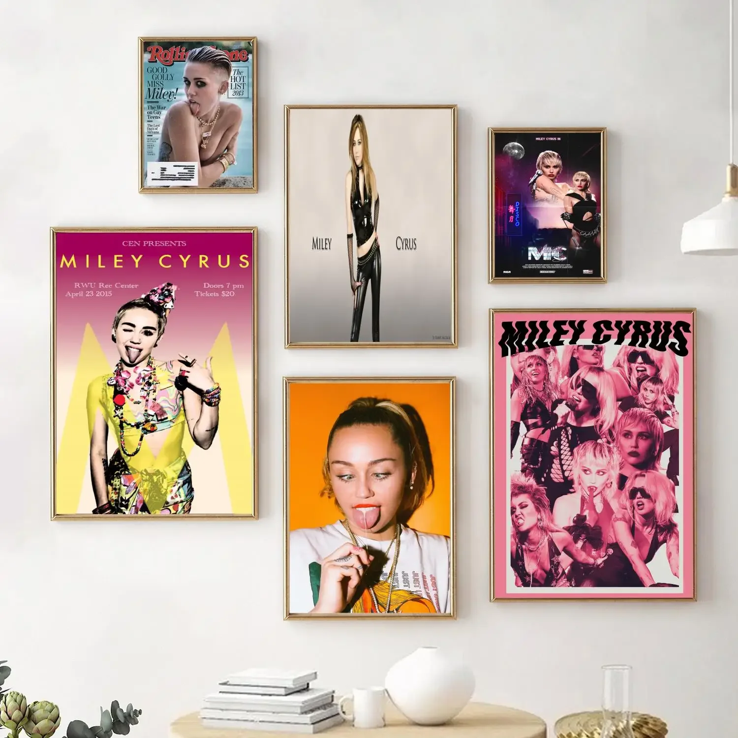 miley cyrus Poster Decorative Painting Canvas Poster Wall Art Living Room Posters Bedroom Painting