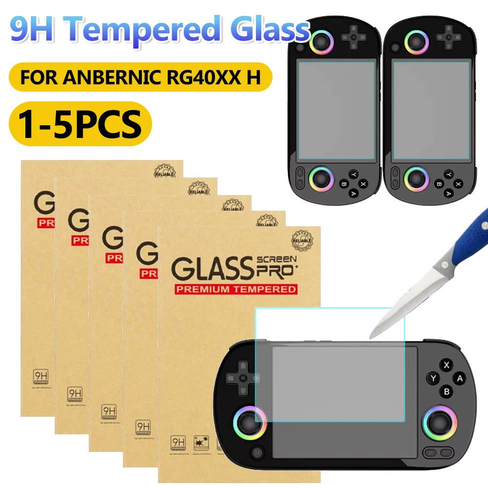 For Anbernic RG40XX H Screen Protector Film HD Tempered Glass Screen Protective Film RG40XX H Screen Protector Films Accessories