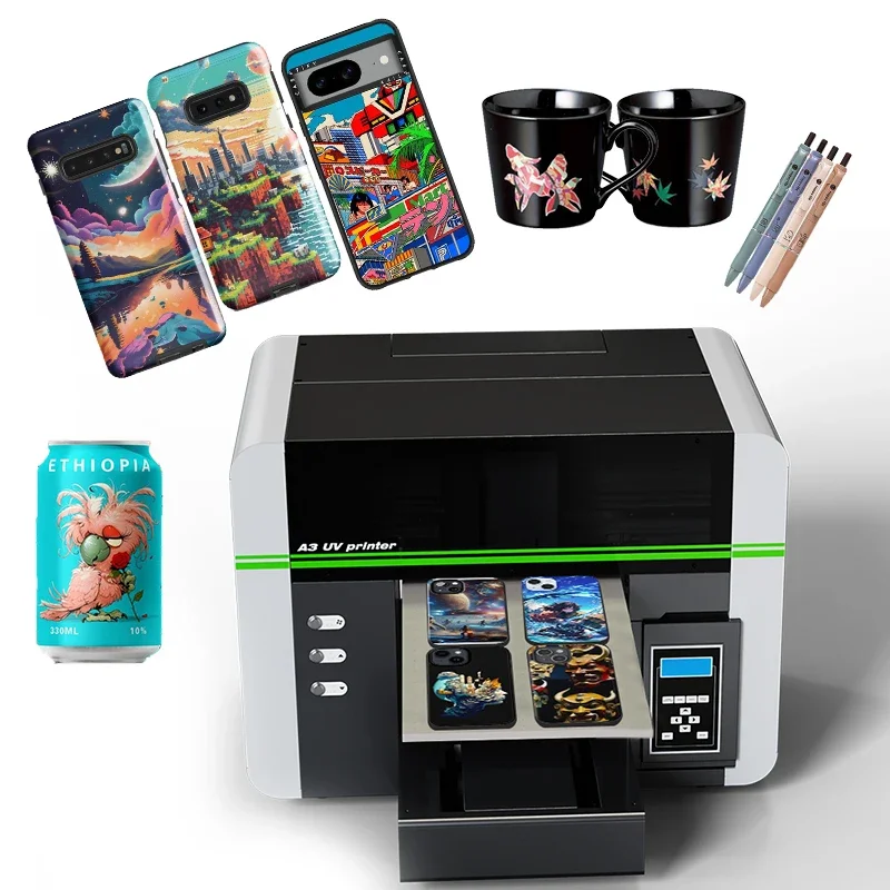 3050 UV Printer Epson Print head can print multi-function machine such as mobile phone cases and PVC cards