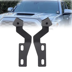 Metal Hood Hinge Ditch Light Mount Bracket Fog Driving Lamp Pods Holder Fit For Toyota Tacoma 2005-2015 2016-2022