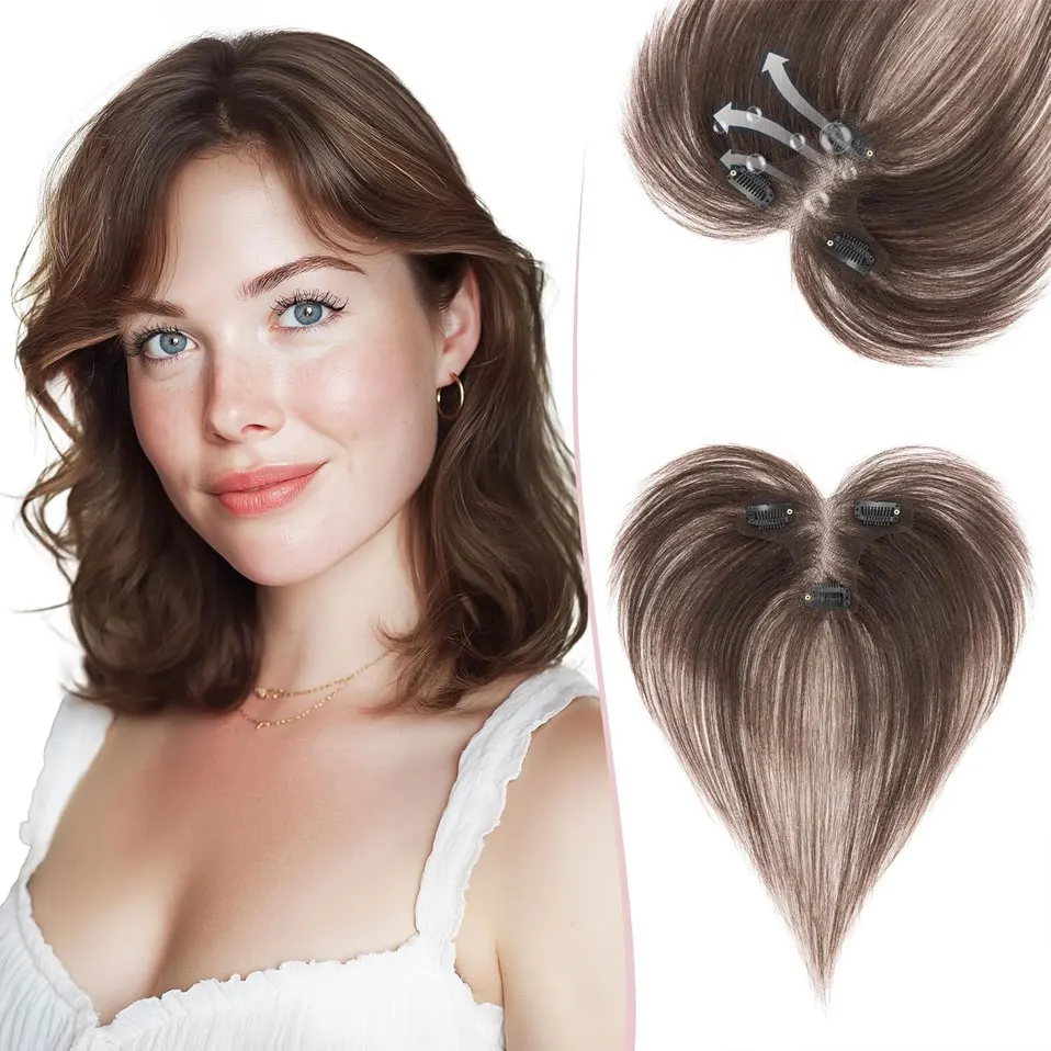 s-noilite-女性用ヘアトッパー-本物の人毛-サイドバング付き-目に見えない手結びベース-ふわふわクリップイントップヘアピース